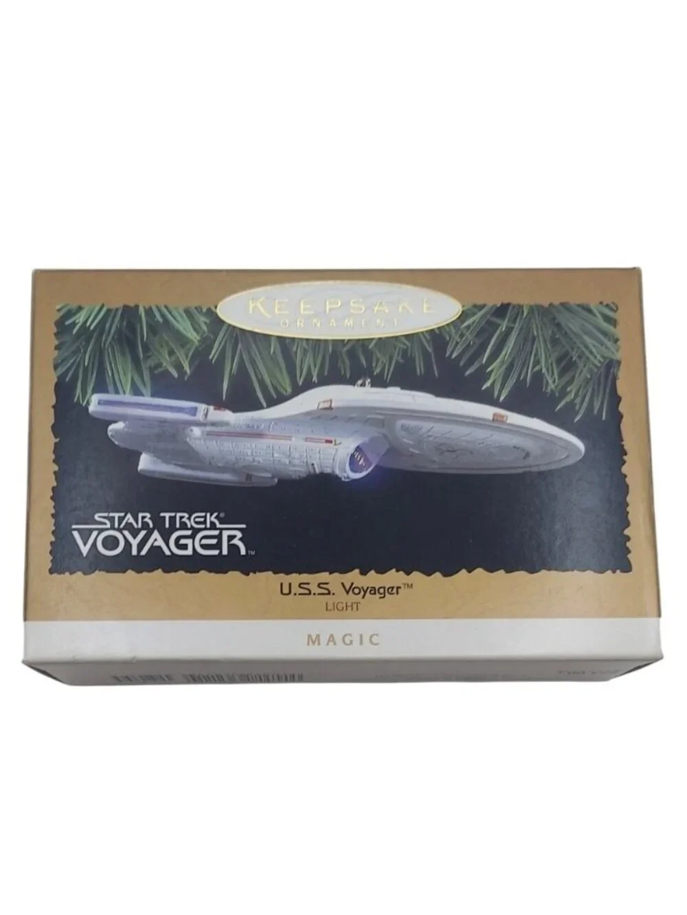 Star Trek Ornament USS Voyager 1996 Hallmark Keepsake Original Box Christmas